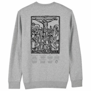 crewneck linguae grey back