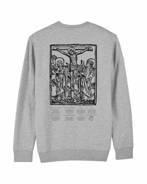 crewneck linguae grey back