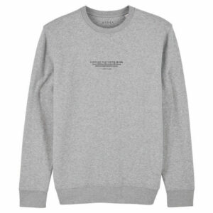 crewneck linguae grey front
