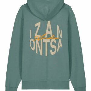 hoddie izan ontza green back