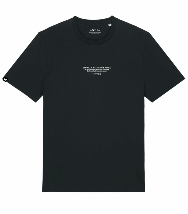 basic etxepare kamiseta beltza front