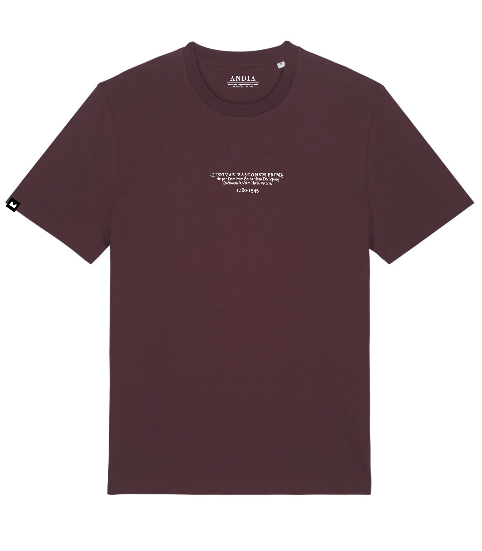 basic etxepare kamiseta granate front