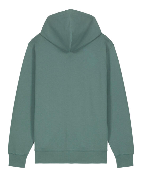 zip basic sudadera berdea back