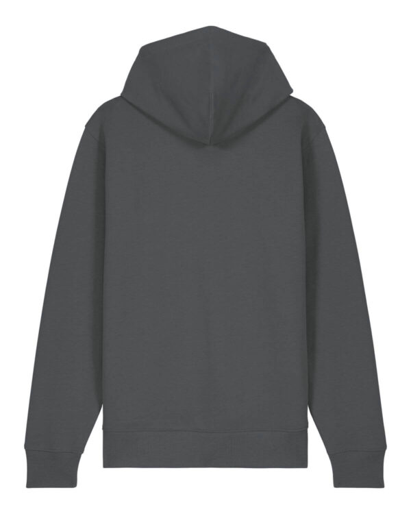 zip basic sudadera grisa back